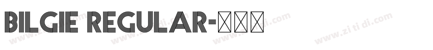 Bilgie regular字体转换